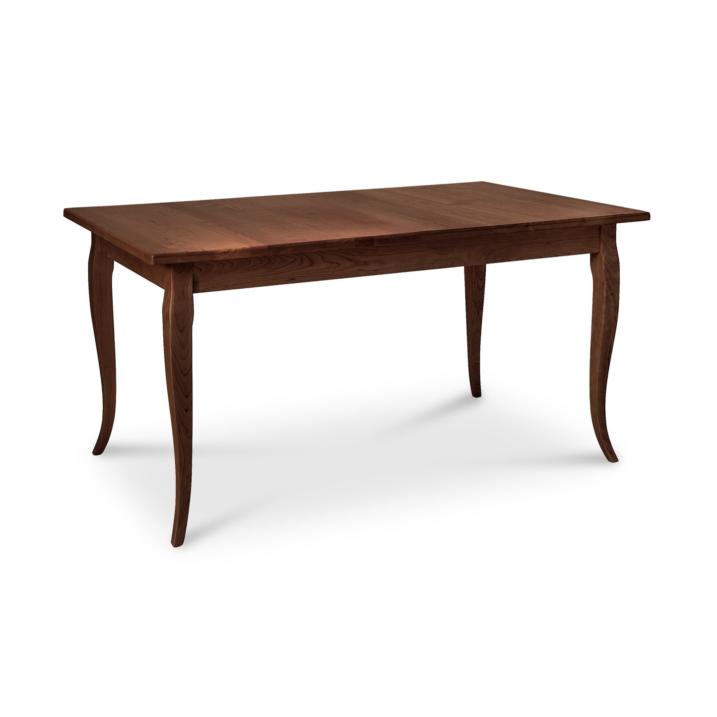 Lyndon Furniture French Country solid top dining table, handcrafted from sustainable hardwoods in Vermont, featuring elegant design and fine craftsmanship.