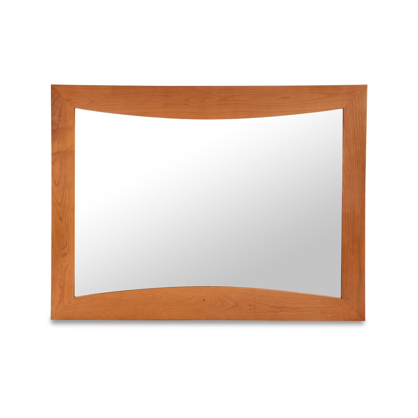 Lyndon Furniture Green Mountain Mirror with wide arched hardwood frame and classic New England detailing.