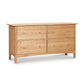 A Heartwood Shaker 4-Drawer Lateral File Cabinet by Vermont Furniture Designs against a white background.
