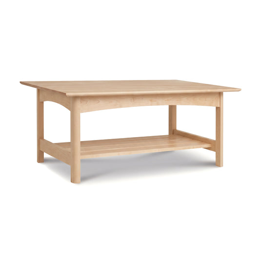 Heartwood Shaker Coffee Table by Vermont Furniture Designs, crafted in solid wood with elegant lines and classic Shaker style.