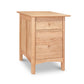 Heartwood Shaker Vertical File Cabinet by Vermont Furniture Designs, crafted from sustainably harvested North American hardwoods, on a white background.
