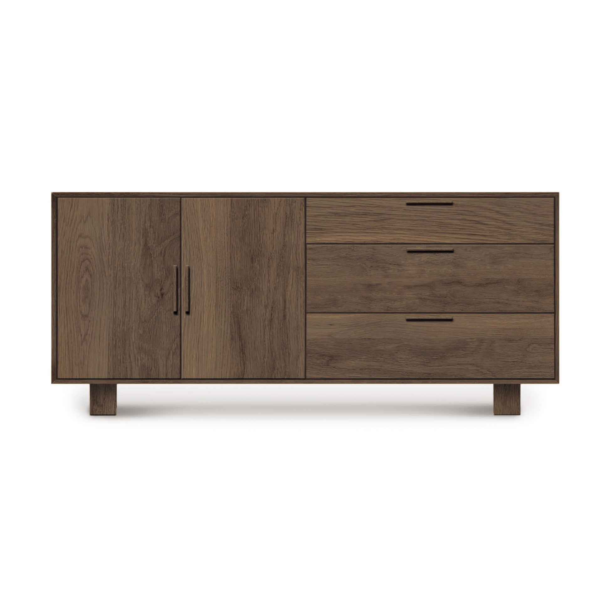 A modern Copeland Furniture Iso 2 Door, 3 Side Drawer Buffet, set against a plain white background.