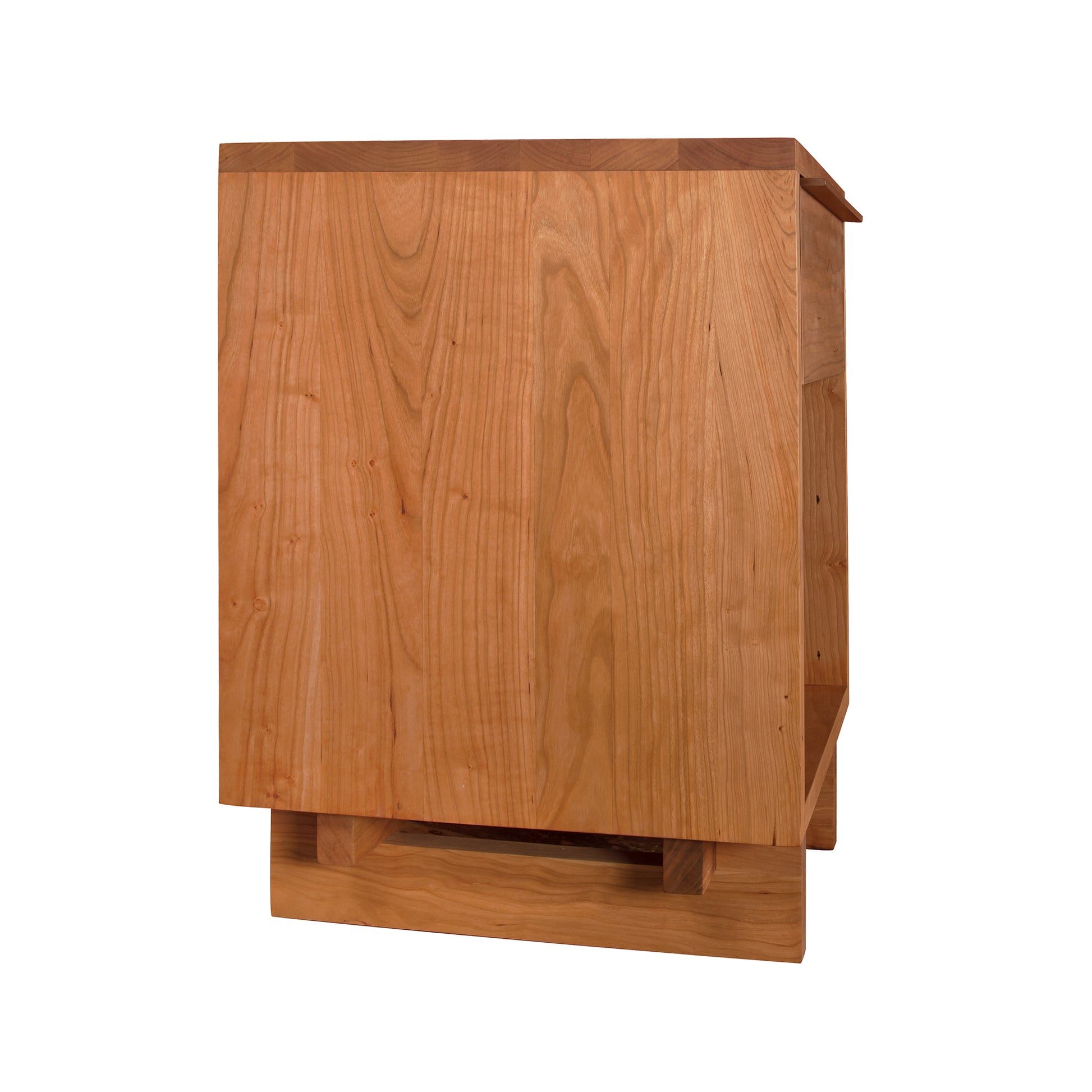 Vermont Furniture Designs Kipling 1-Drawer Nightstand with modern wood-grain details and sleek design.