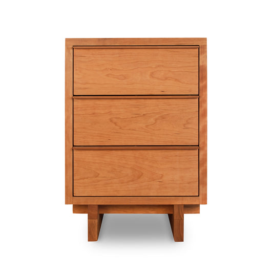 Modern Vermont Furniture Designs Kipling Nightstand with natural wood finish.