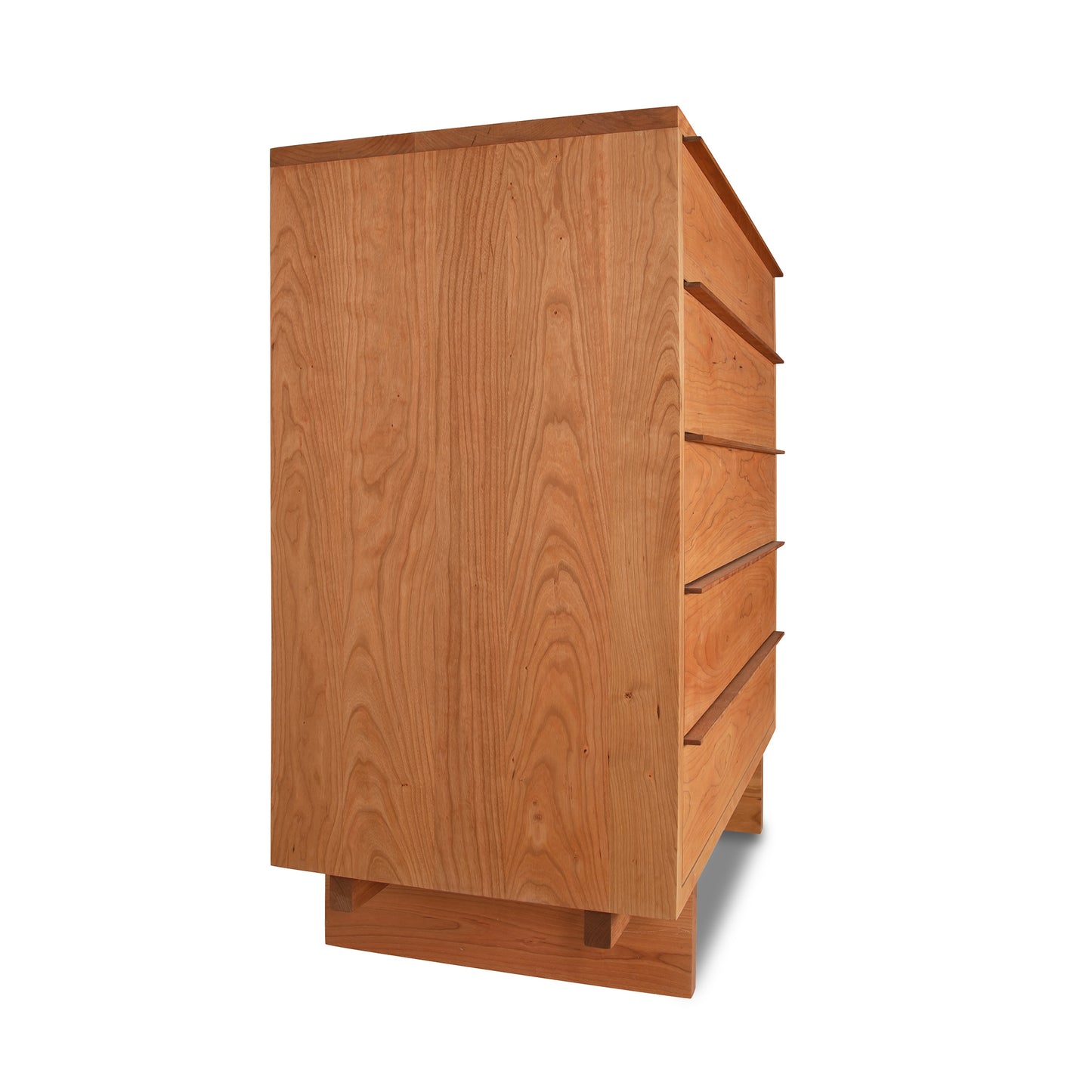 Kipling 5-Drawer Wide Chest by Vermont Furniture Designs, showcasing four spacious horizontal drawers and exquisite natural wood craftsmanship.