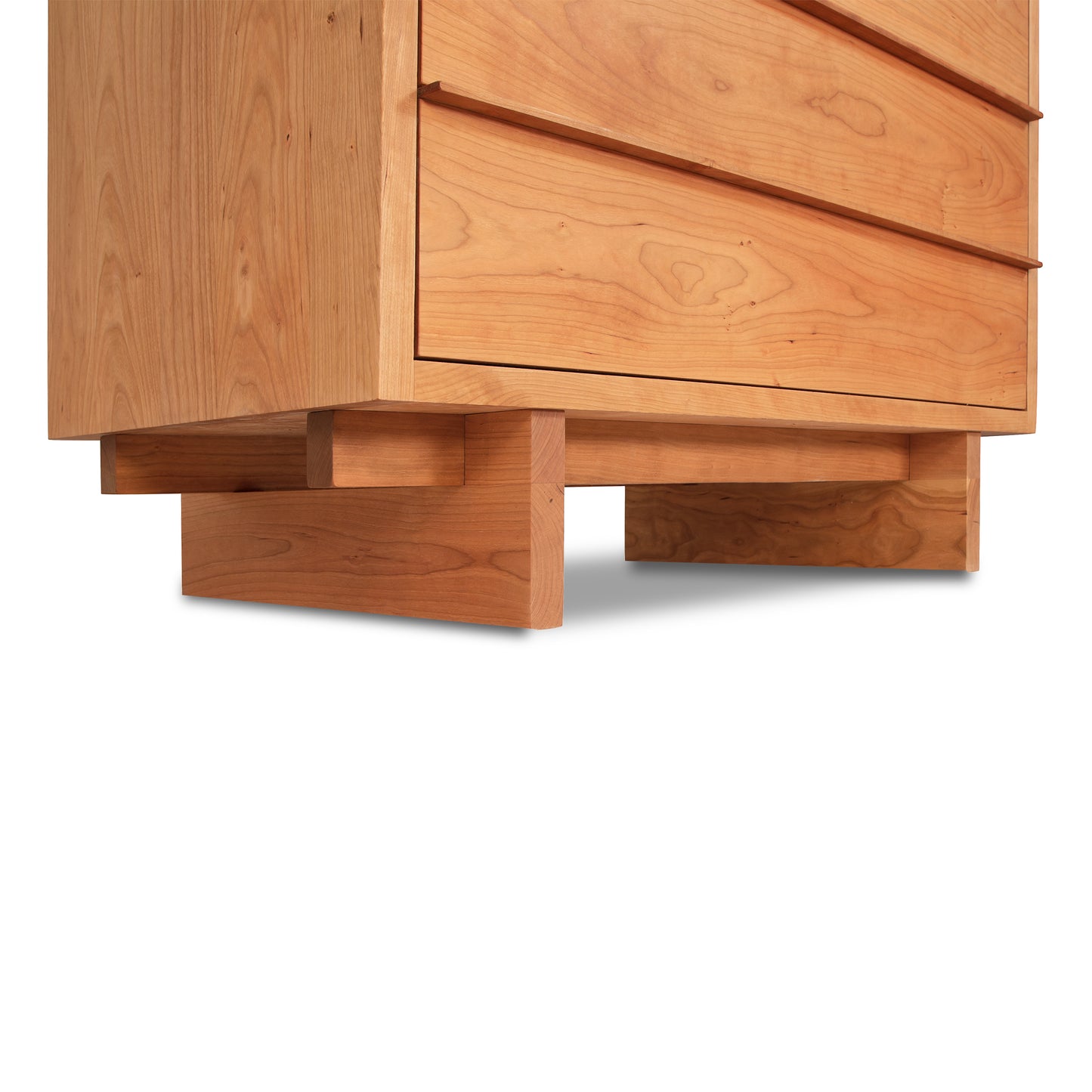 Kipling 5-Drawer Wide Chest by Vermont Furniture Designs, featuring handcrafted hardwood legs and a minimalist style.