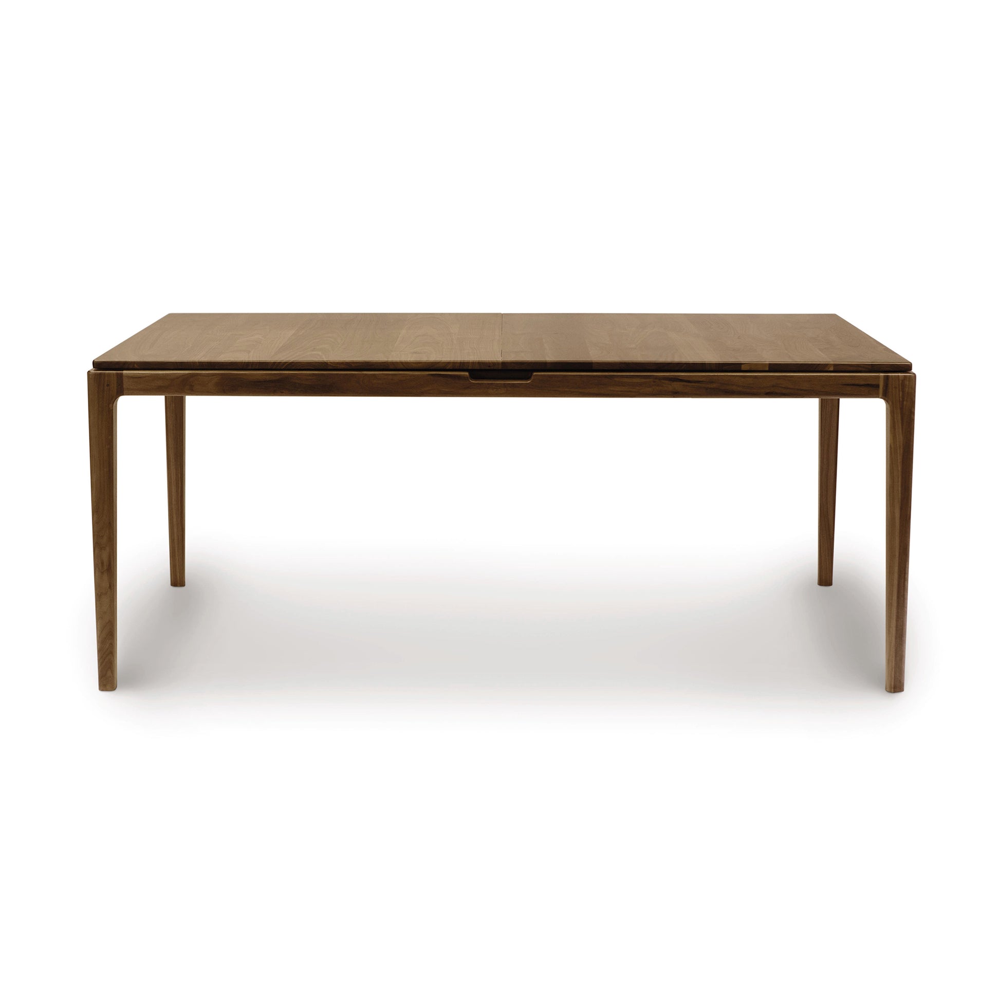 Lisse Extension Dining Table by Copeland Furniture, rectangular walnut with four straight legs.