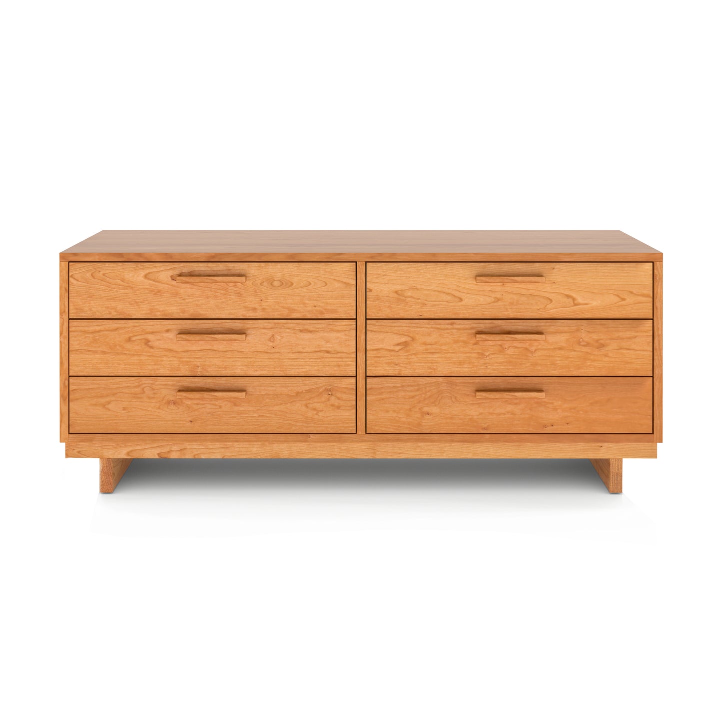 Loft Double Dresser by Vermont Furniture Designs featuring six spacious drawers, recessed handles, and expert solid hardwood craftsmanship.
