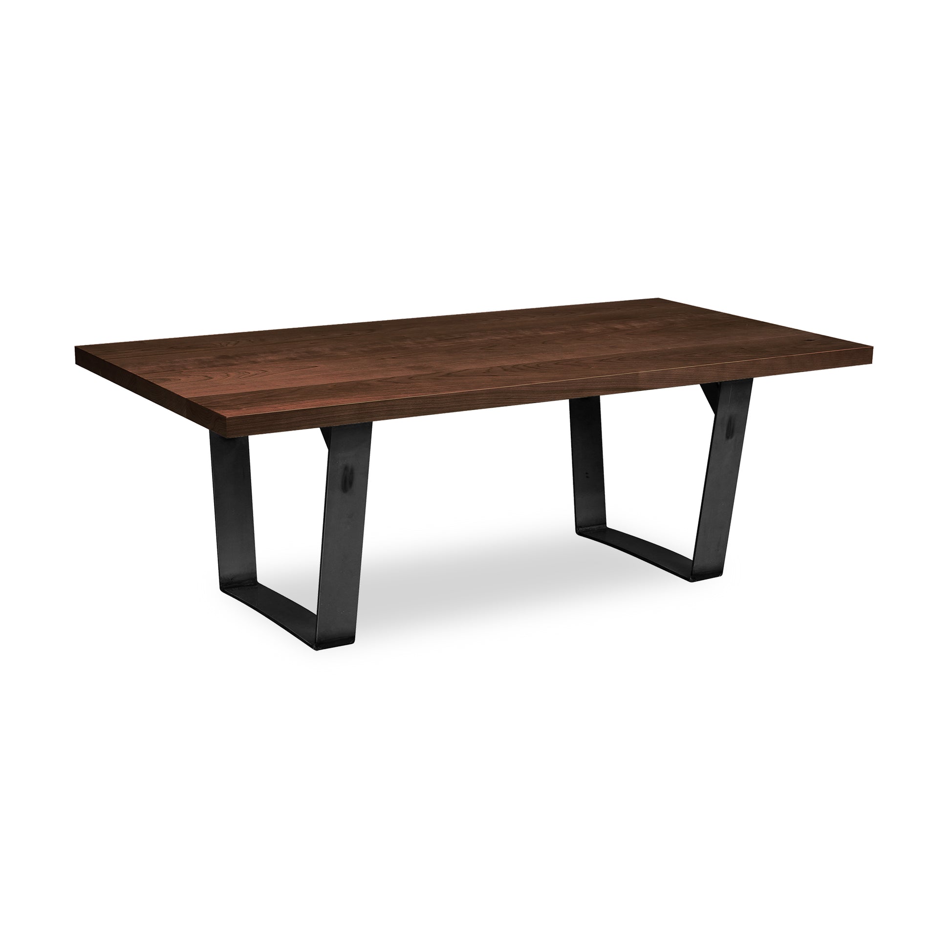 A sleek Metropolitan Coffee Table by Lyndon Furniture with black legs and a modern design.