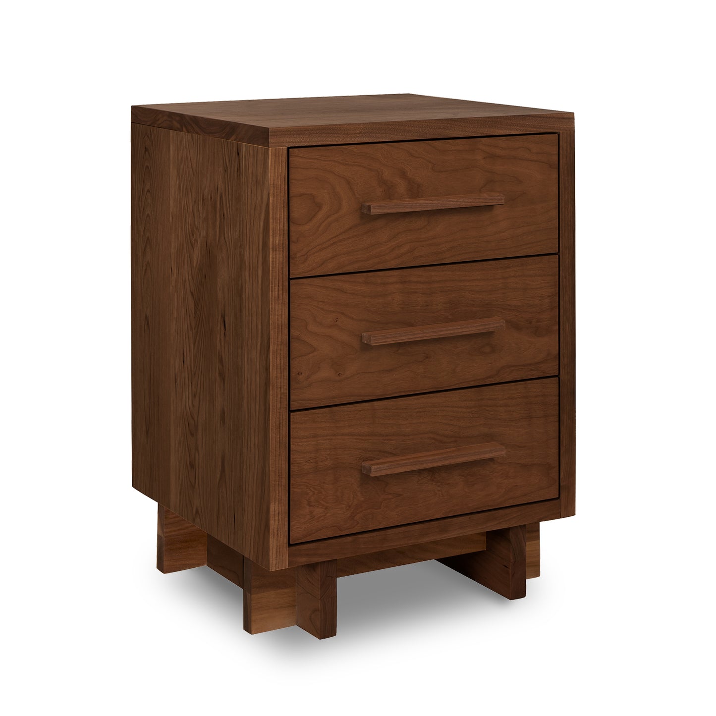 Special Order Engelhard Modern American 3-Drawer Nightstand by Vermont Furniture Designs, crafted in the USA, showcasing sleek lines and superior craftsmanship.