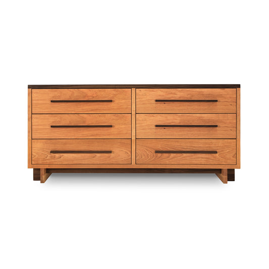 A Modern American 6-Drawer Dresser #1 by Vermont Furniture Designs, perfect for a contemporary bedroom.