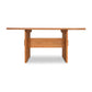 A Vermont Furniture Designs Modern American Dining Table on a white background.