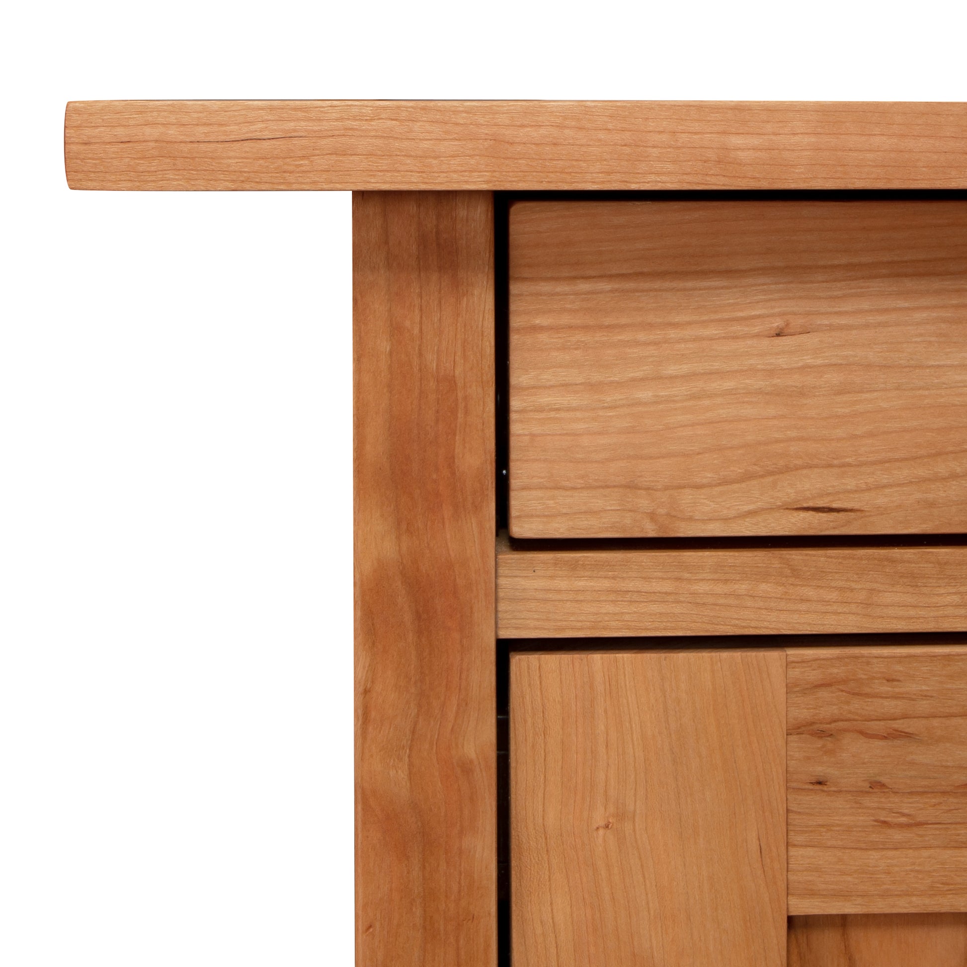 Modern Craftsman 1-Drawer Nightstand crafted from solid hardwood, showcasing its sleek design, fine craftsmanship, and elegant wood grain.
