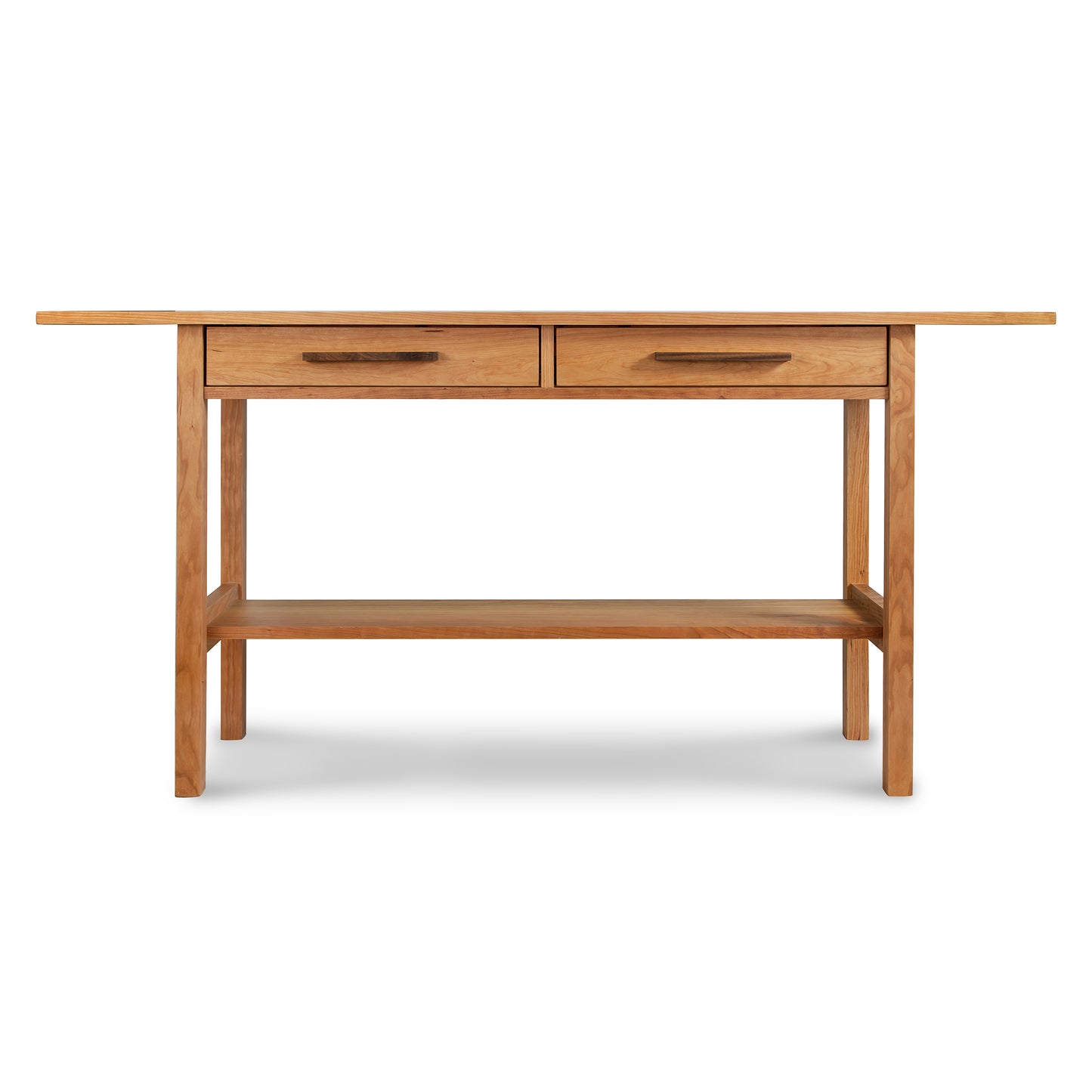 Modern Craftsman 2-Drawer Console Table by Vermont Furniture Designs, crafted from sustainable hardwoods.
