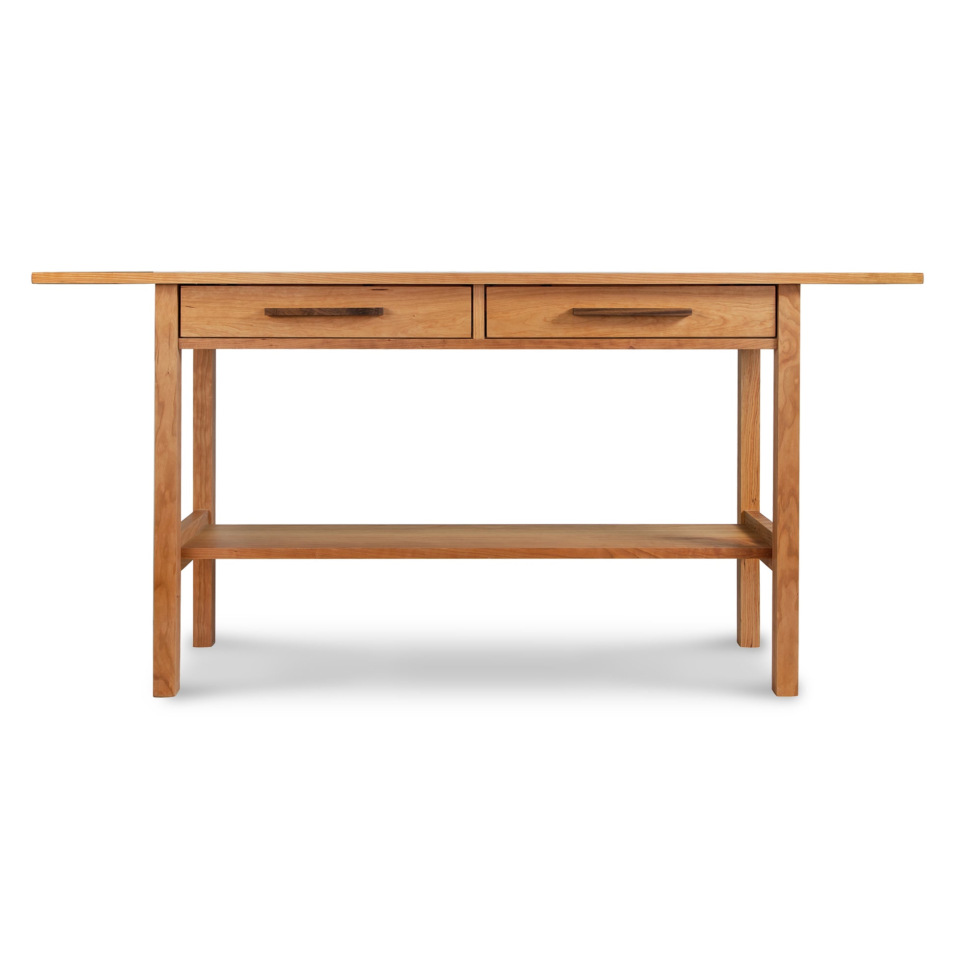Modern Craftsman 2-Drawer Console Table by Vermont Furniture Designs, crafted from sustainable hardwoods.