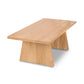 A Modern Designer Coffee Table by Lyndon Furniture, with a natural finish, on a white background.