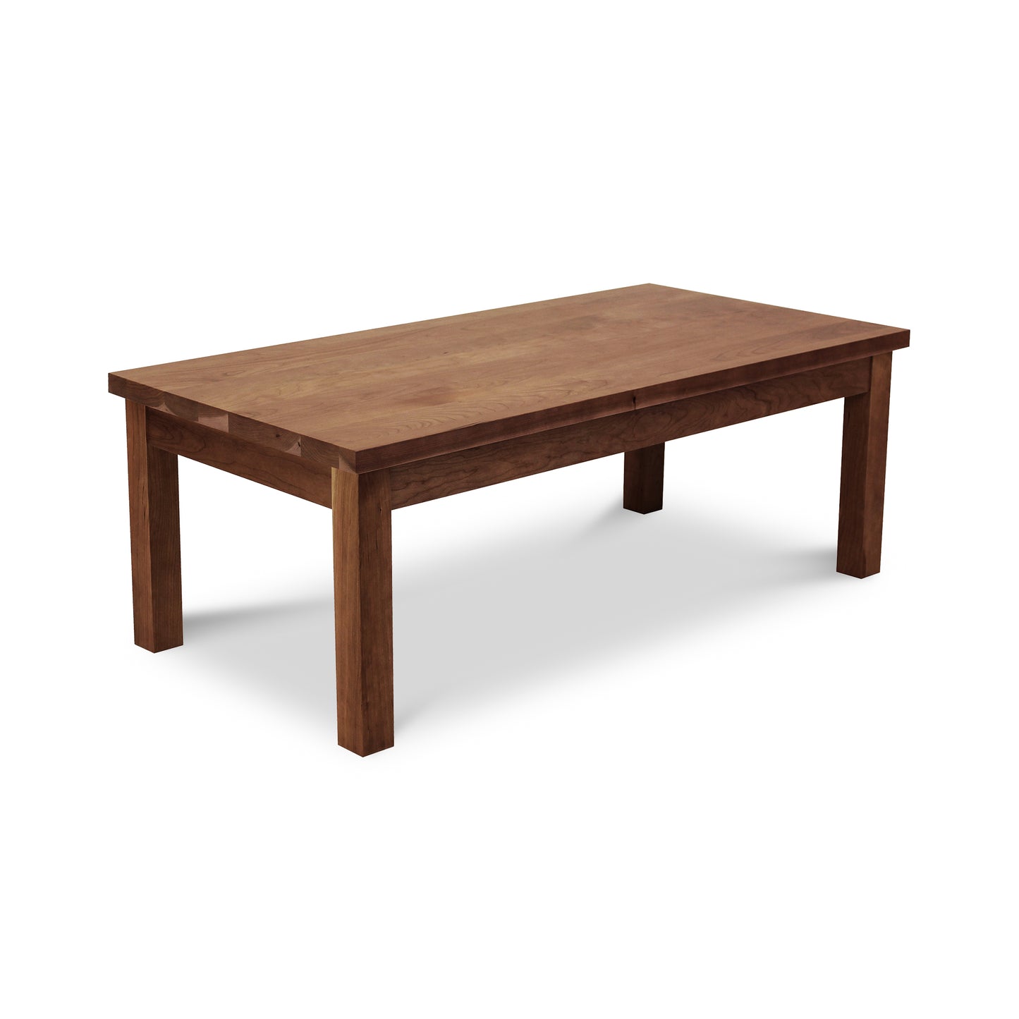 Modern Mission Coffee Table by Lyndon Furniture, showcasing solid wood construction and four sturdy legs in a classic, minimalist design.