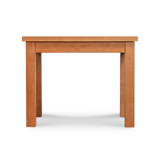 Lyndon Furniture Modern Mission End Table in handcrafted solid wood, four straight legs, expertly built in Vermont with timeless American craftsmanship.