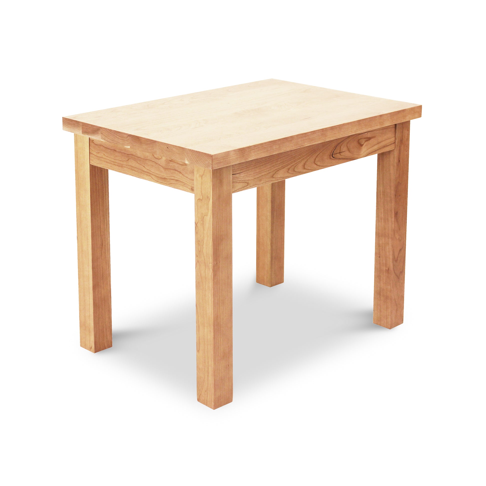 A Lyndon Furniture Modern Mission End Table with mission leg on a white background.
