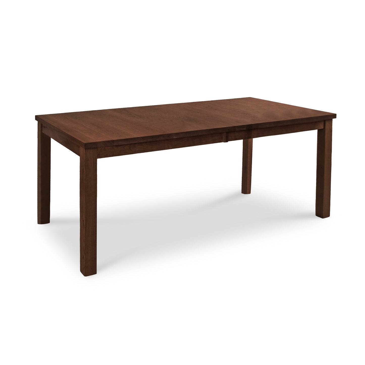 Lyndon Furniture Modern Mission Parsons Extension Table crafted from solid wood, showcasing clean lines and sturdy four-leg design.