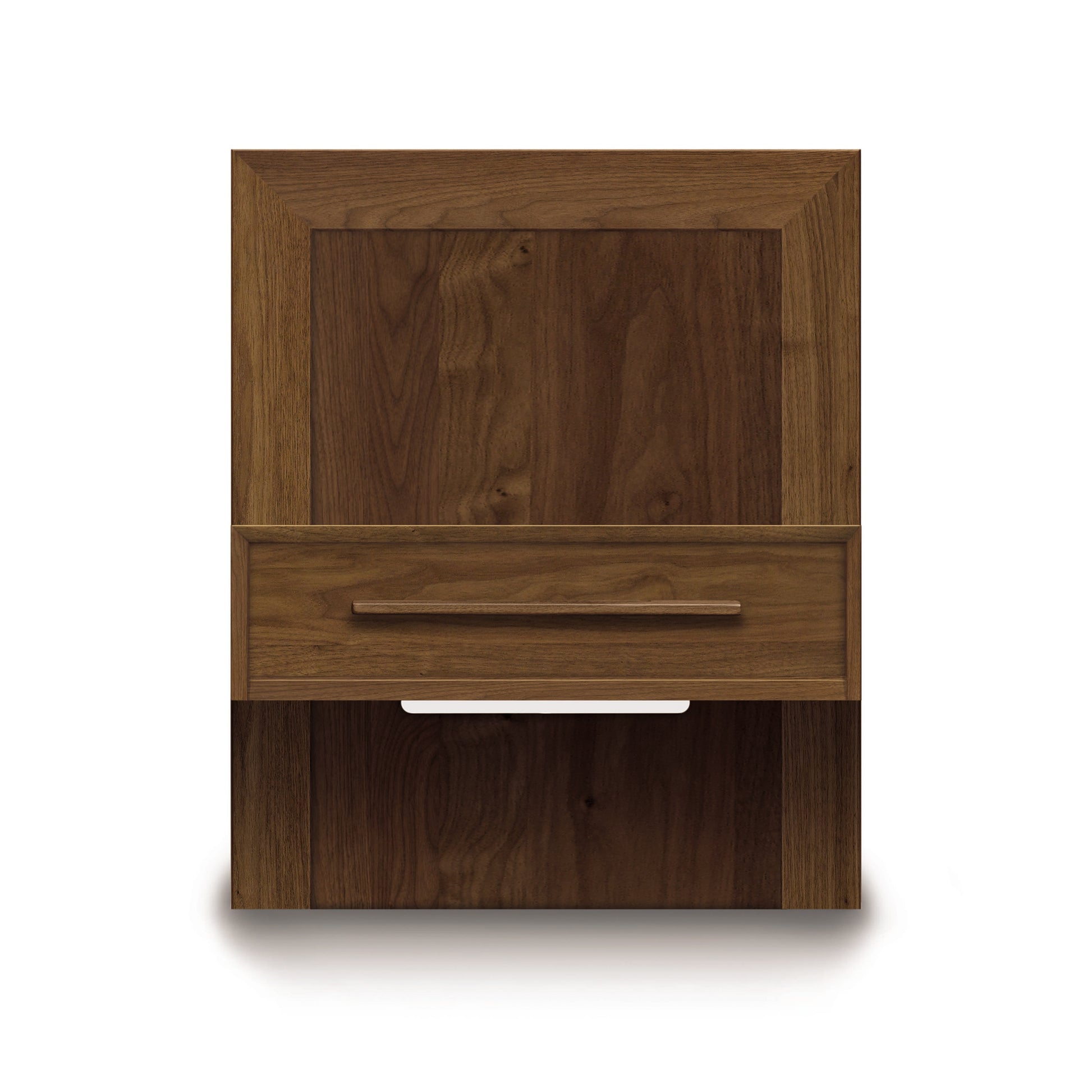 Copeland Furniture Moduluxe Attached Nightstand with Drawer showcasing its minimalist design.