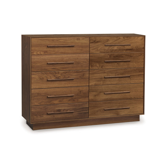 A Moduluxe 10-Drawer Dresser from the Copeland Furniture Bedroom Collection with six drawers against a white background.