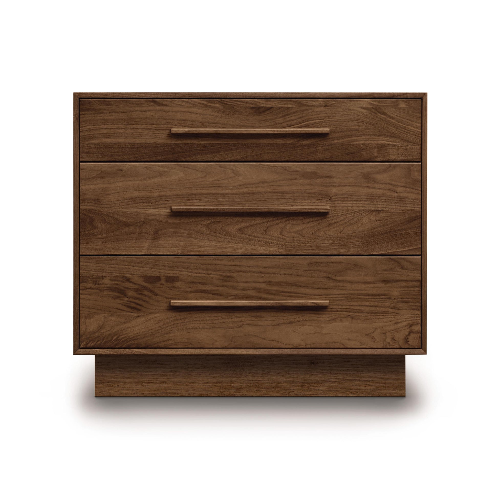 Copeland Furniture Moduluxe 29" chest with solid wood construction and minimalist design featuring long handles.