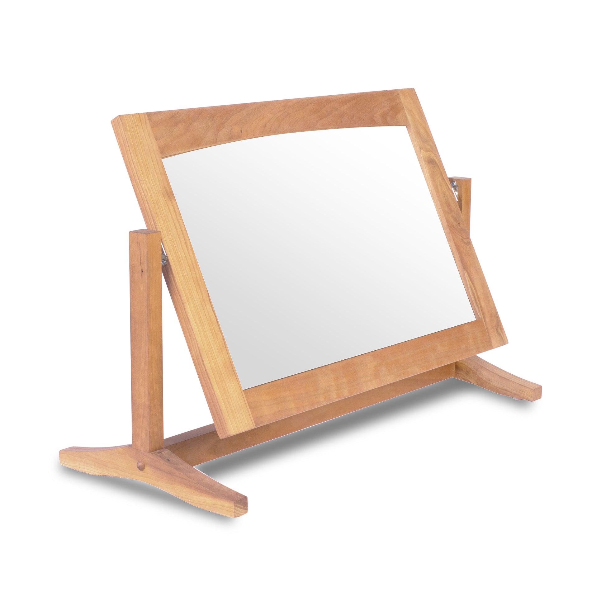 New England Shaker Adjustable Dresser Mirror by Lyndon Furniture, featuring a handcrafted tilting wood frame made in Vermont.