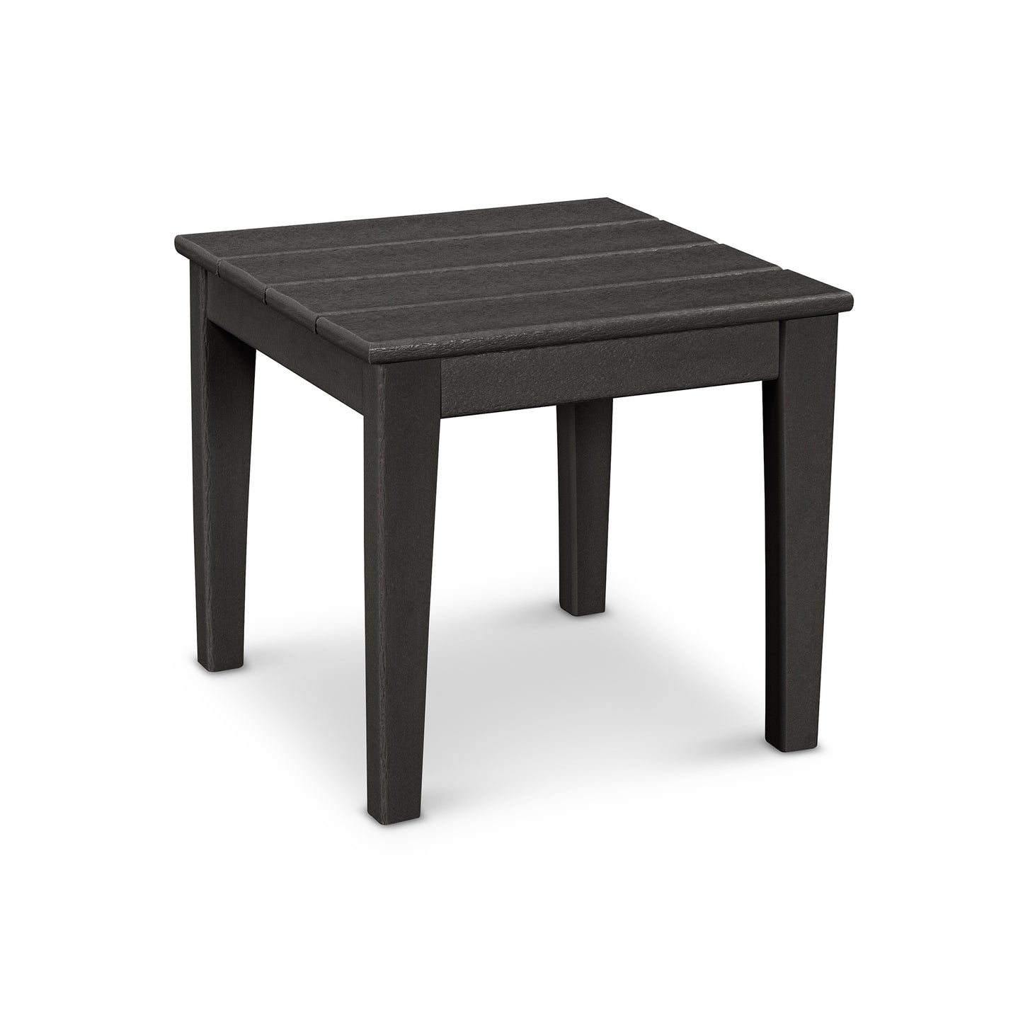 Black POLYWOOD Newport 18" End Table with four legs.