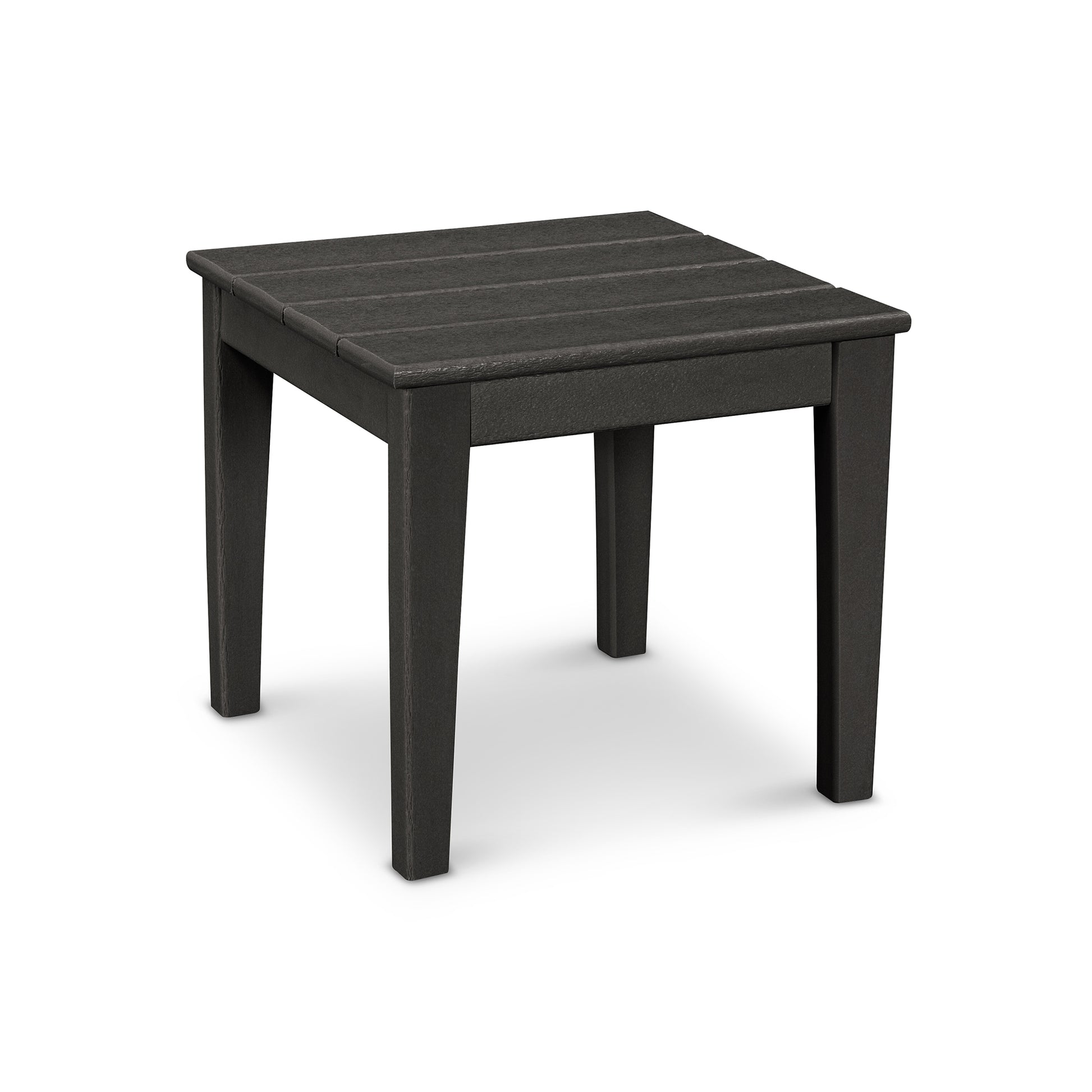 Black POLYWOOD Newport 18" End Table with four legs.