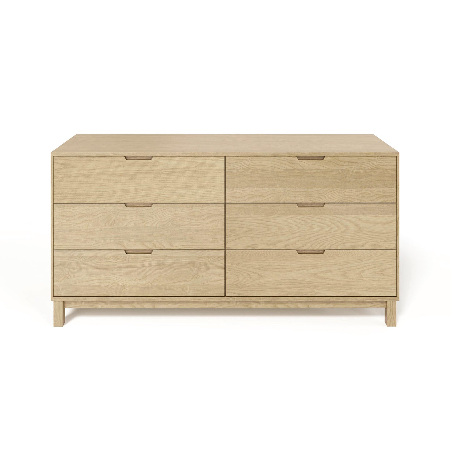 Solid oak Copeland Oslo Dresser featuring a minimalist design with recessed handles.