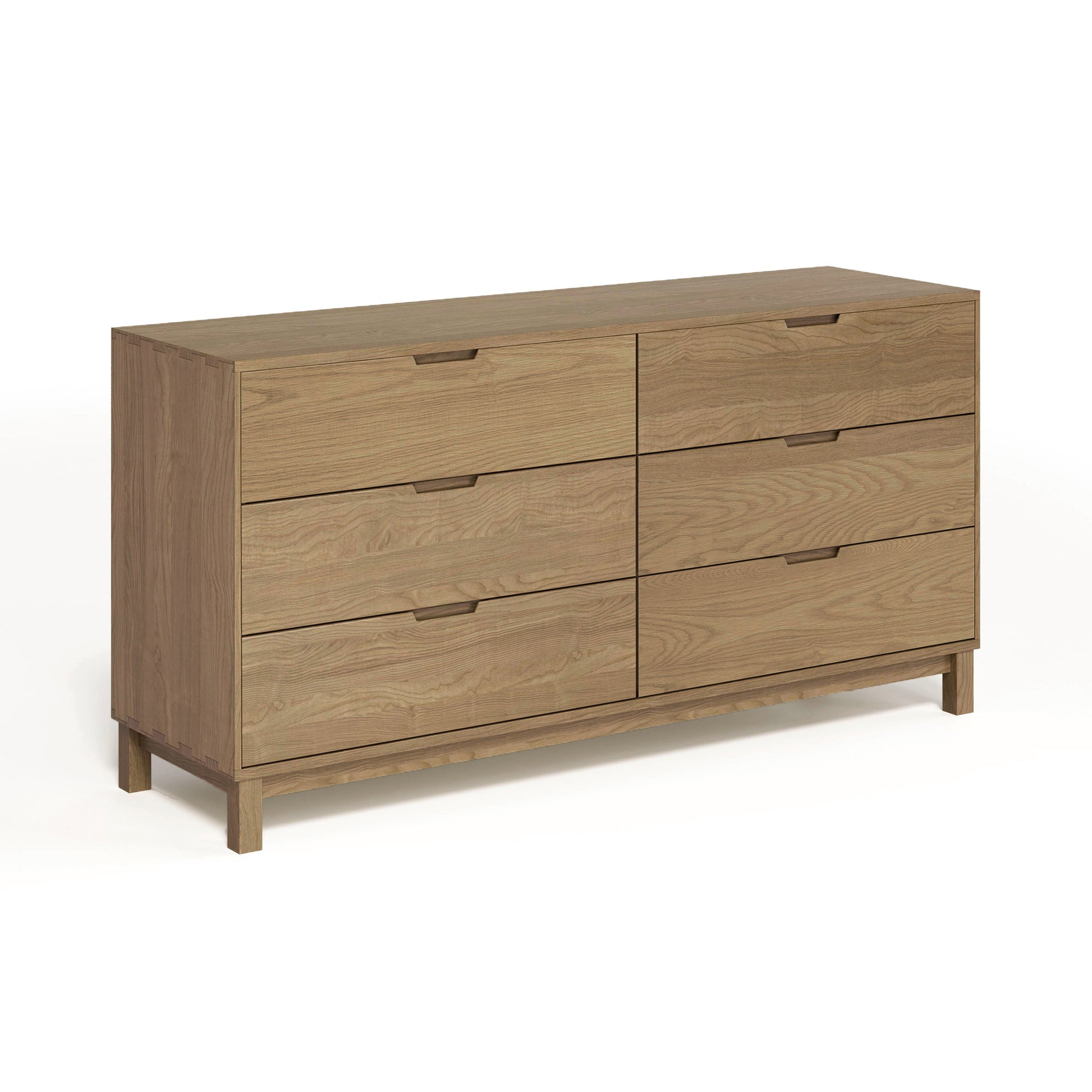 Oslo 6-Drawer Dresser by Copeland Furniture in solid oak with a natural finish and modern design.