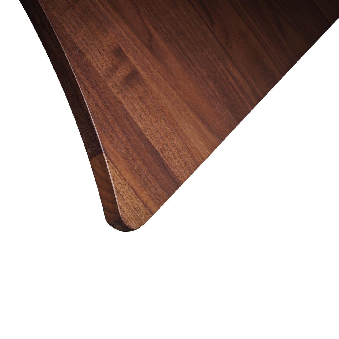 Copeland Furniture Planes Round Glass Top Coffee Table featuring a smooth, rounded corner, highlighting its elegant design.