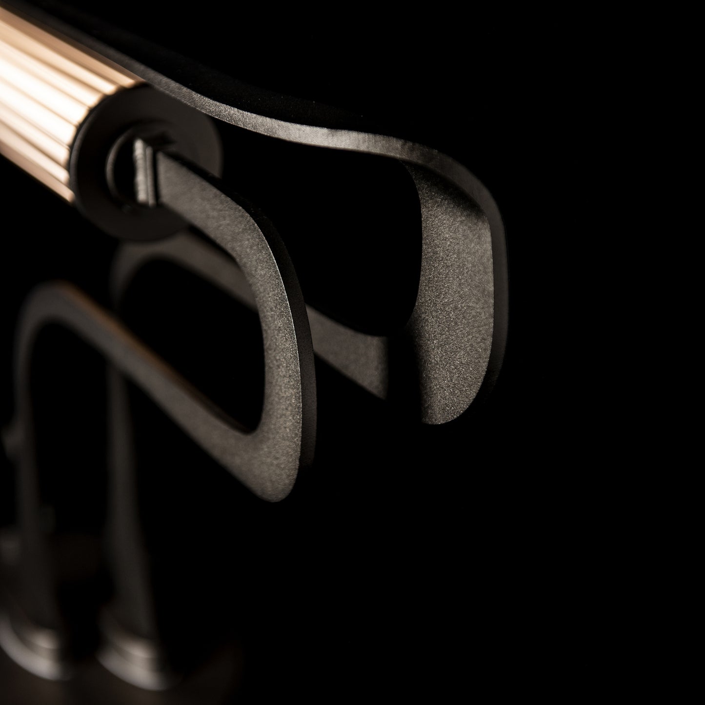Modern Pulse Table Lamp by Hubbardton Forge in oil-rubbed bronze finish, showcasing sleek design and craftsmanship.