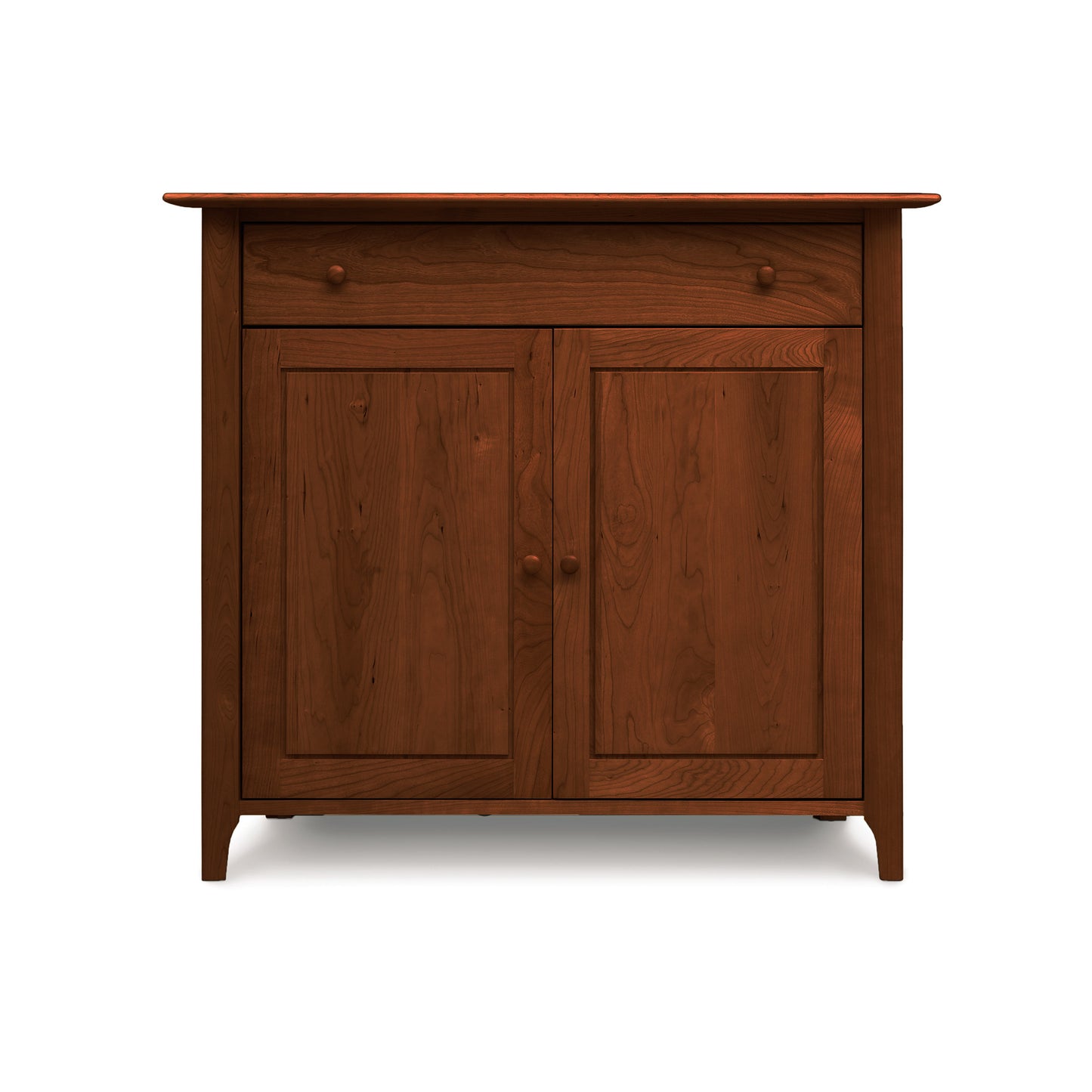 Sarah 1-Drawer, 2-Door Buffet by Copeland Furniture crafted from solid wood, showcasing elegant design and quality American craftsmanship.