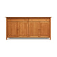 A luxury buffet sideboard from the Copeland Furniture Sarah 2-Drawer, 4-Door Buffet Collection with three doors and a flat top, isolated on a white background.