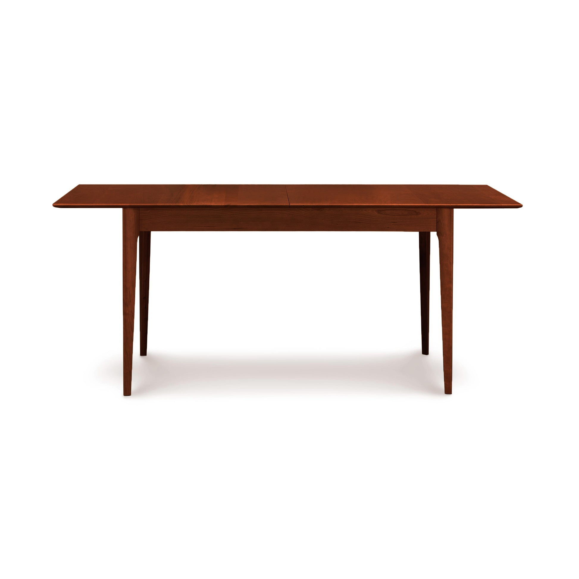 Copeland Furniture Sarah Shaker Tapered Leg Extension Table with elegant wood craftsmanship and slender tapered legs.