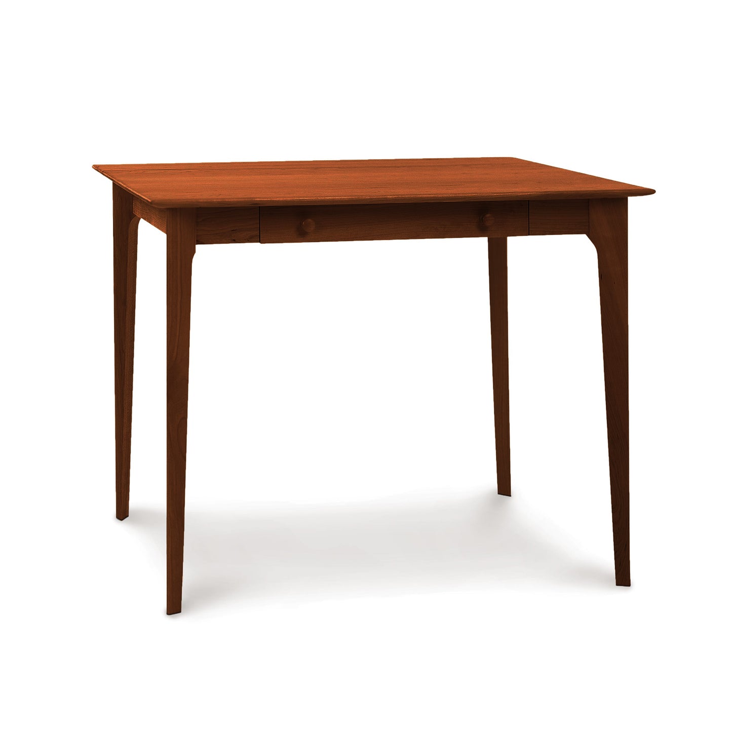 Sarah Secretary Desk by Copeland Furniture featuring a sleek rectangular wood design, four straight legs, and a smooth flat top.