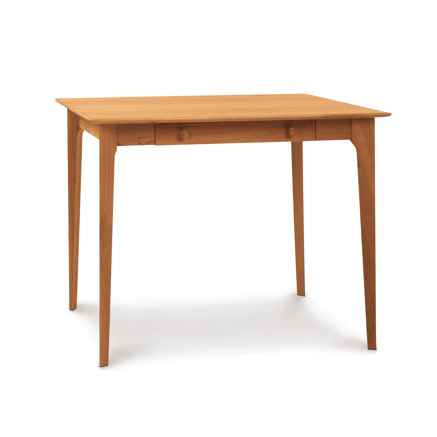 Copeland Furniture Sarah Secretary Desk crafted from sustainable wood, featuring a rectangular silhouette, single drawer, and elegant tapered legs.