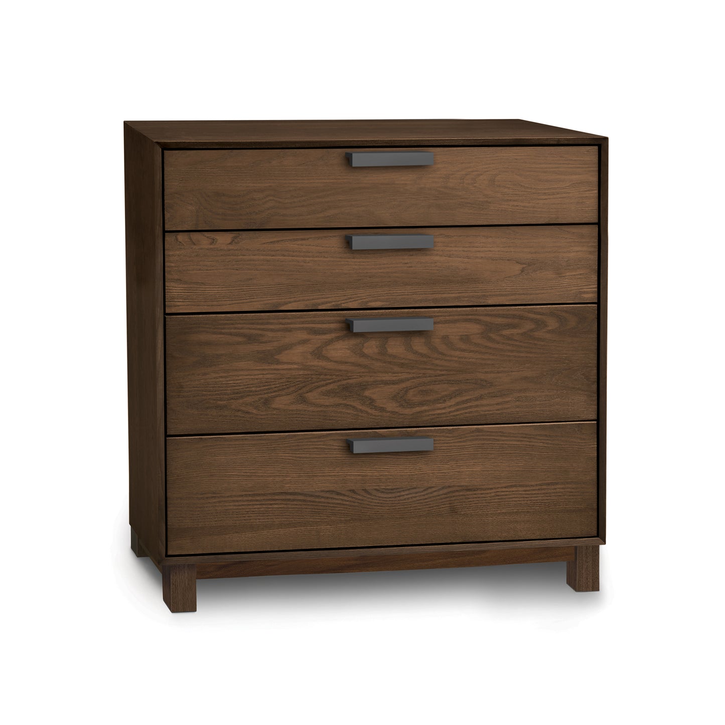 Copeland Furniture Savoy 4-Drawer Chest crafted in solid wood with sleek metal handles, American made quality and timeless design.
