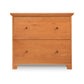 A Lyndon Furniture Shaker 2-Drawer Lateral File Cabinet on a white background.