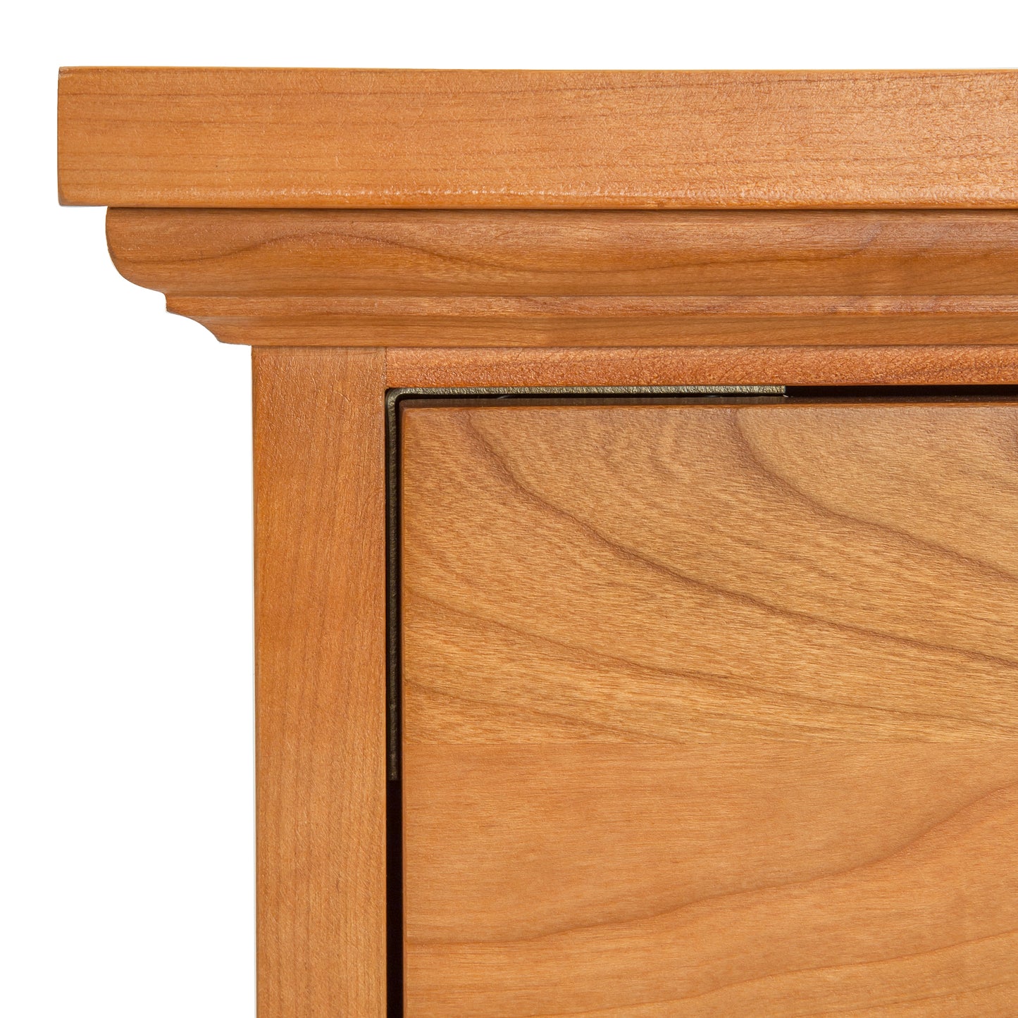 Lyndon Furniture Shaker 2-Drawer Vertical File Cabinet in rich cherry wood with detailed grain and classic Shaker molding.