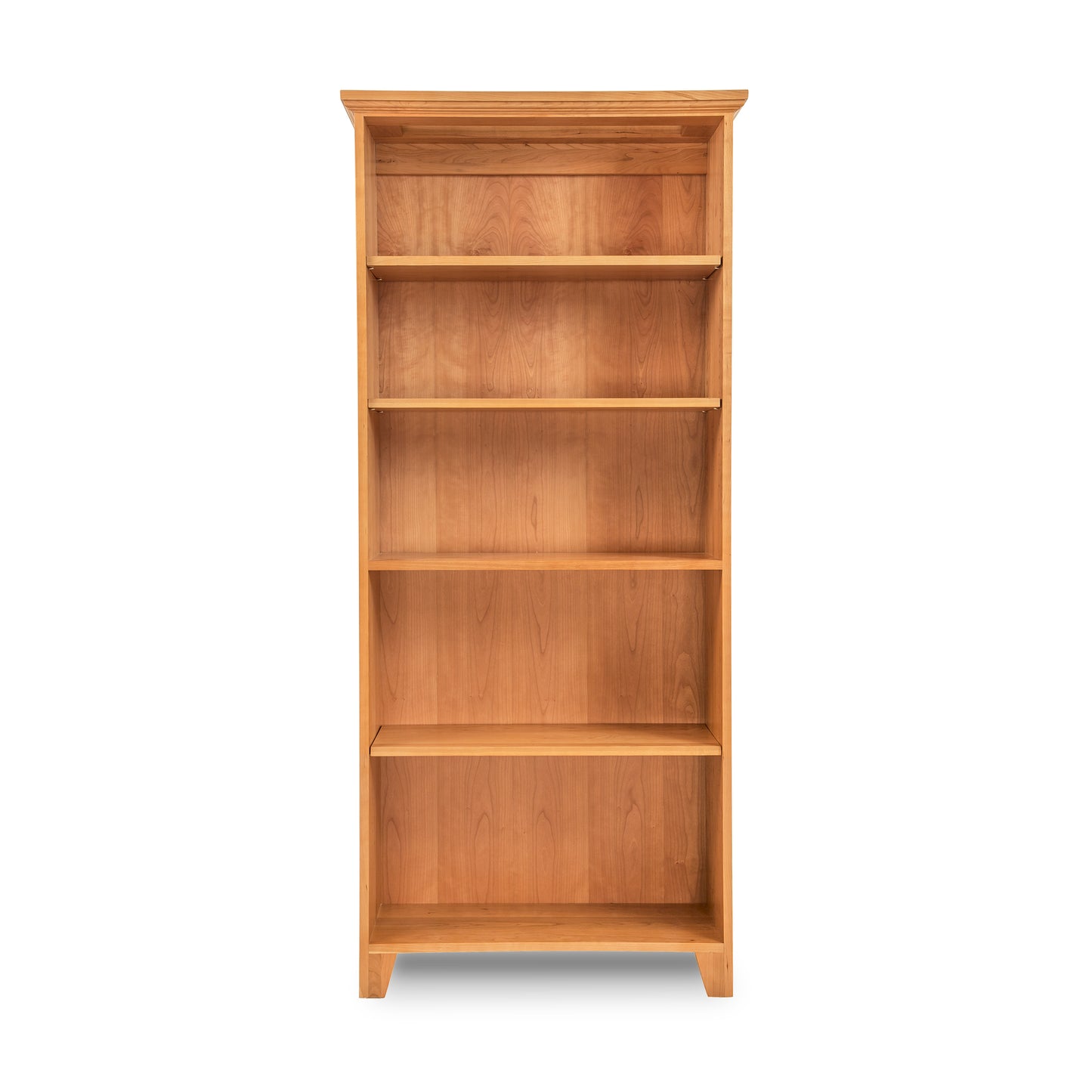Lyndon Furniture Shaker Bookcase with five spacious shelves, crafted in classic Shaker style and quality American hardwood.