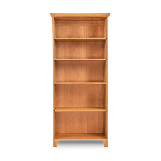 Lyndon Furniture Shaker Bookcase with five spacious shelves, crafted in classic Shaker style and quality American hardwood.