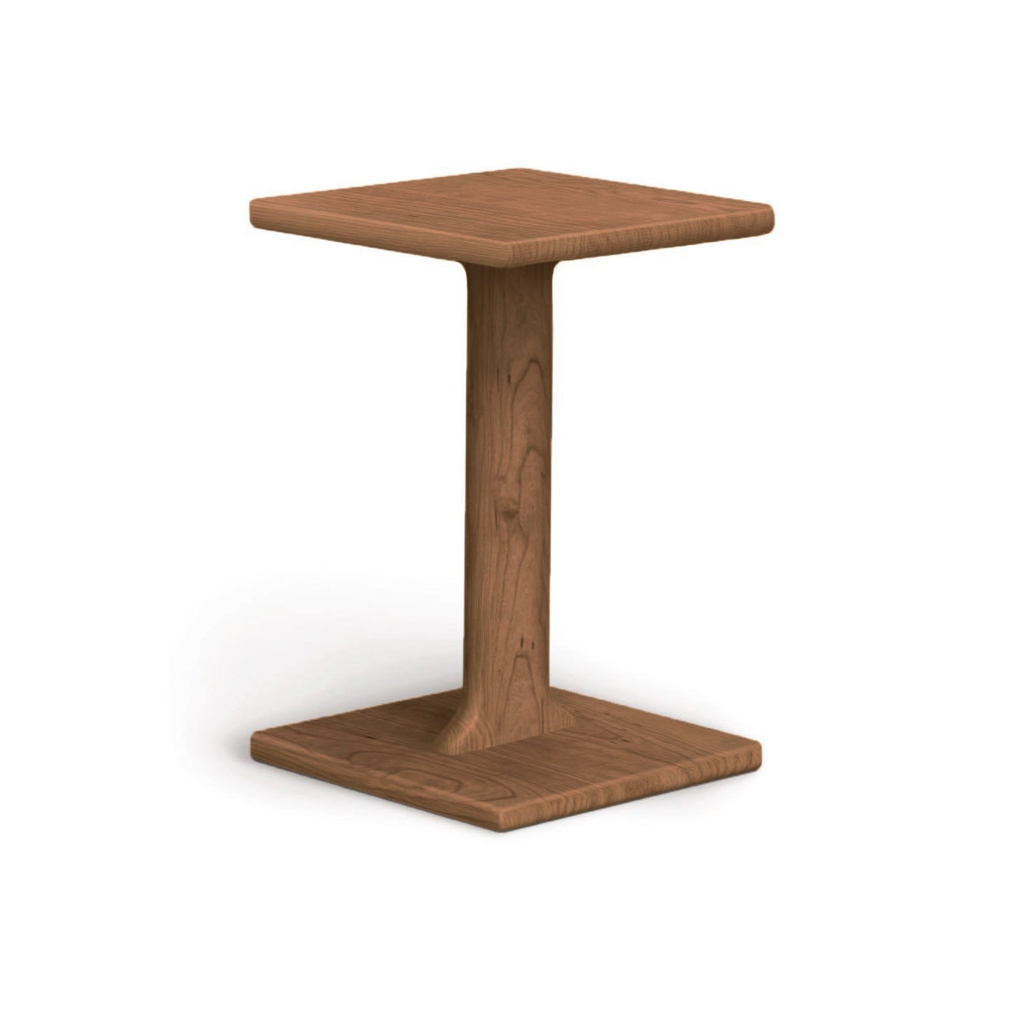 Copeland Furniture Sierra Chair Table crafted from North American hardwood, features a natural wood finish and minimalist square design.