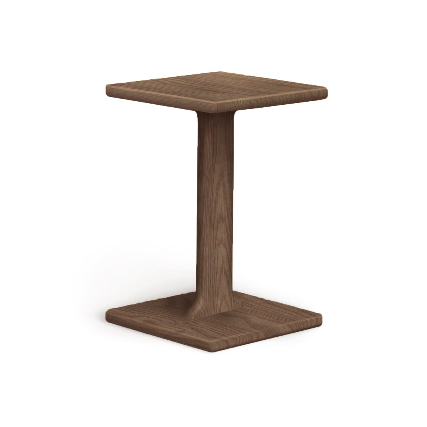 Sierra Chair Table by Copeland Furniture, square hardwood table crafted in North America, highlighting its design and wood grain.