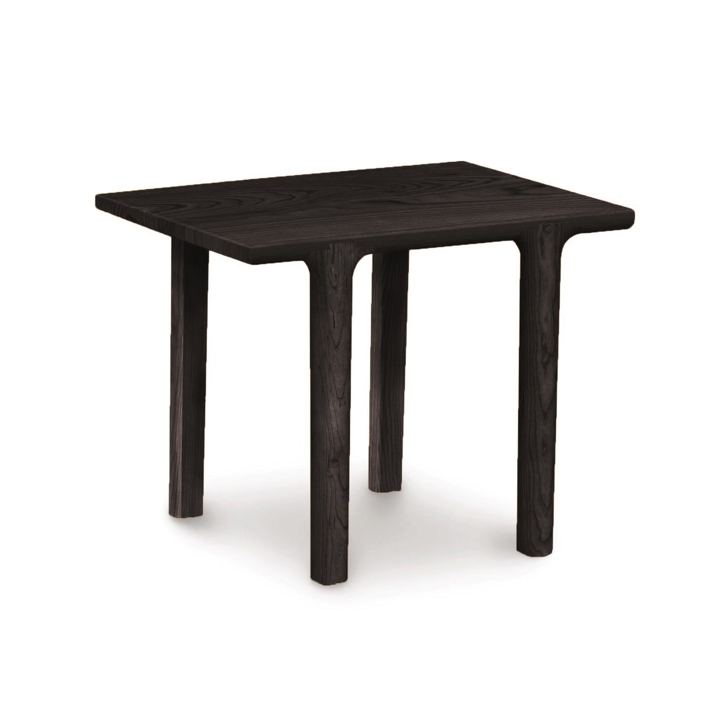 Sierra Rectangular End Table by Copeland Furniture crafted from dark North American hardwood with modern, clean lines.