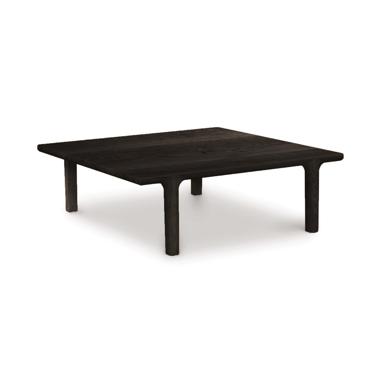 Sierra Square Coffee Table by Copeland Furniture in sleek black, crafted from North American hardwood with customizable finishes, modern design focus.