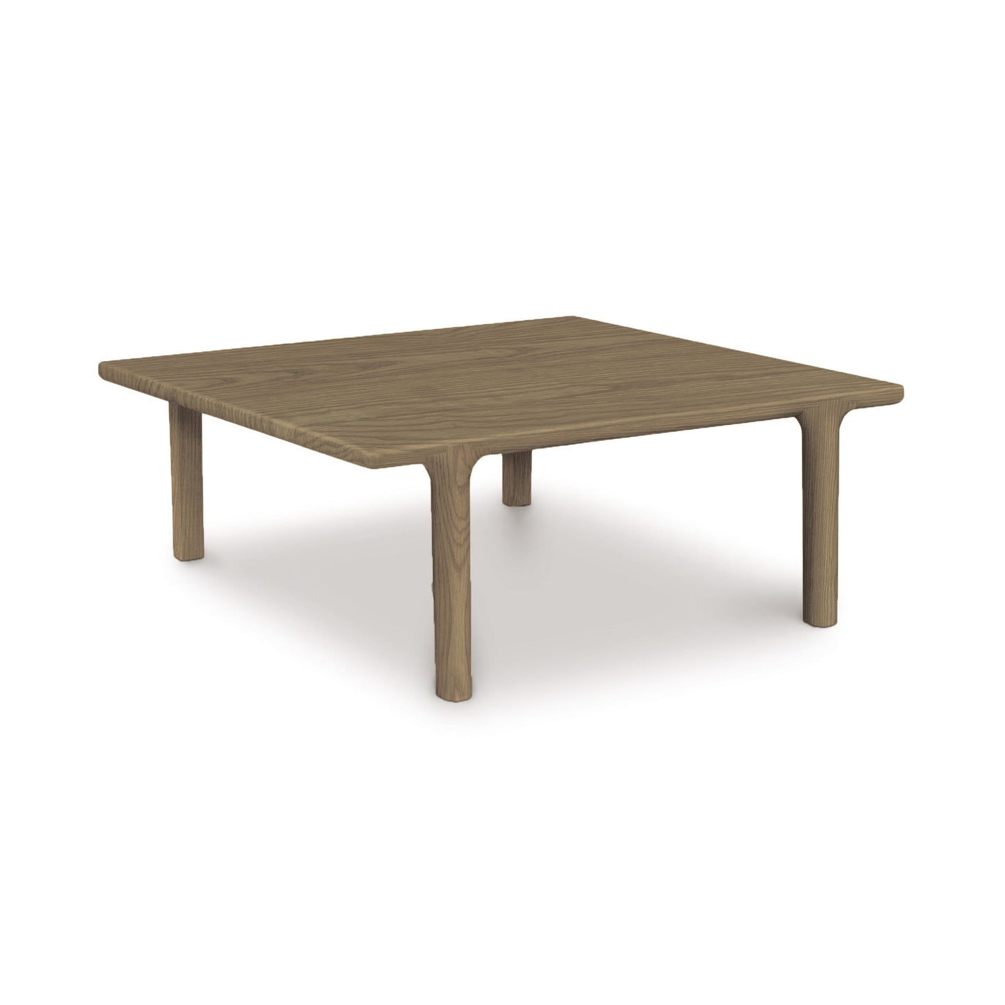 Sierra Square Coffee Table by Copeland Furniture with rounded legs and sleek surface, showcasing modern American craftsmanship.