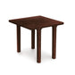 A simple Copeland Furniture Sierra Square End Table crafted from solid North American hardwood with four legs on a white background.